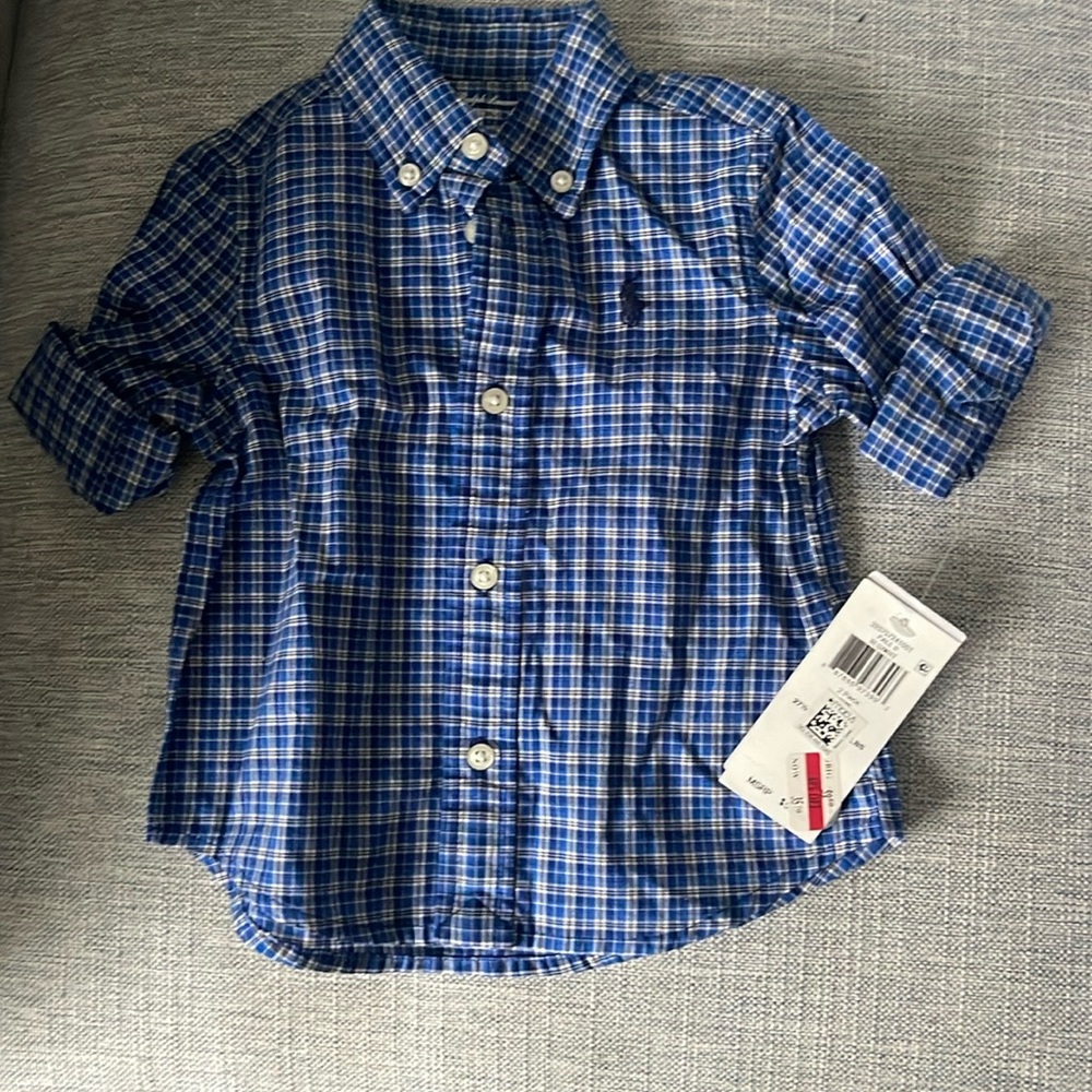 New with tags 6m baby polo Ralph Lauren button down